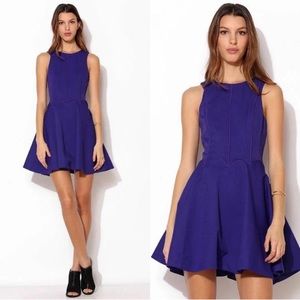 Purple Blue Tone Special Occasion Cocktail Dress